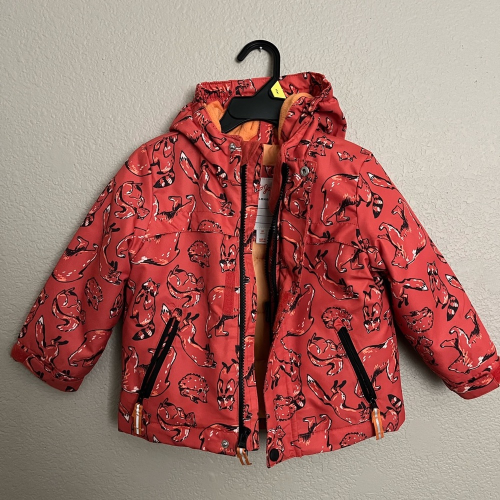 Children's Red Fox Print Jacket & Dino Rain Jacket